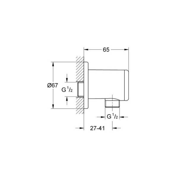 Grohe Relaxa Duş Çıkış Dirseği 28626000 - 2