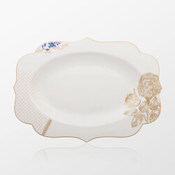 Pip Studio Royal Beyaz Oval Tepsi 40 cm - 1