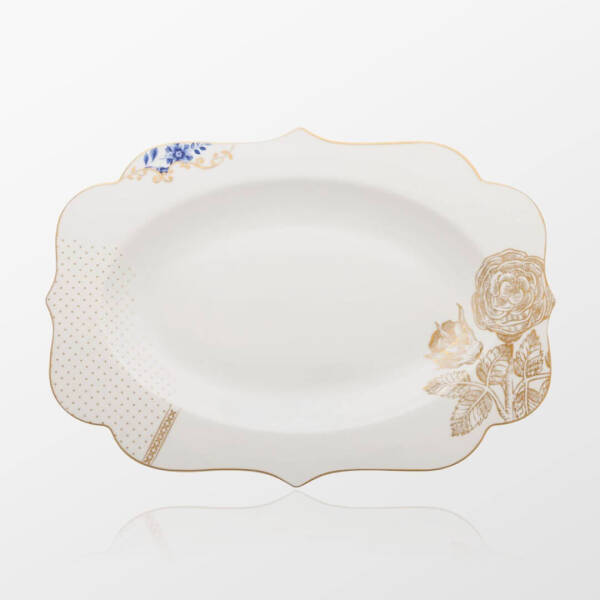 Pip Studio Royal Beyaz Oval Tepsi 40 cm - 1