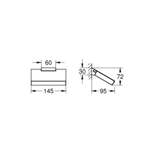 Grohe Selection Cube Tuvalet Kağıtlığı 40781000 - 2