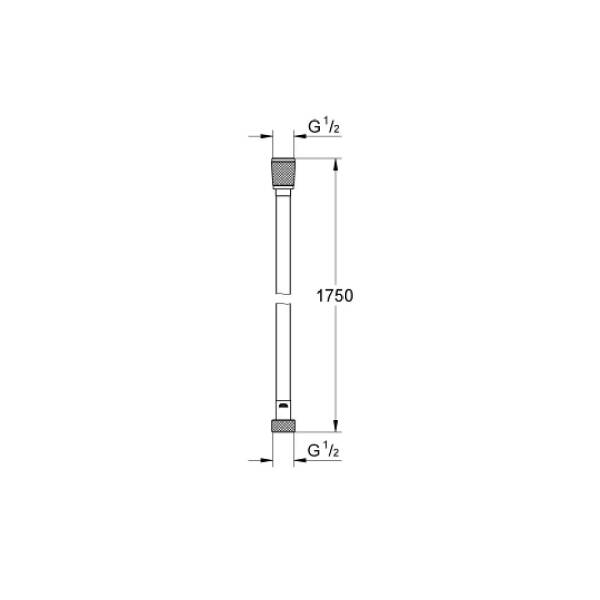 Grohe Silverflex Twiststop Duş Hortumu 175 Cm 28388A00 - 4