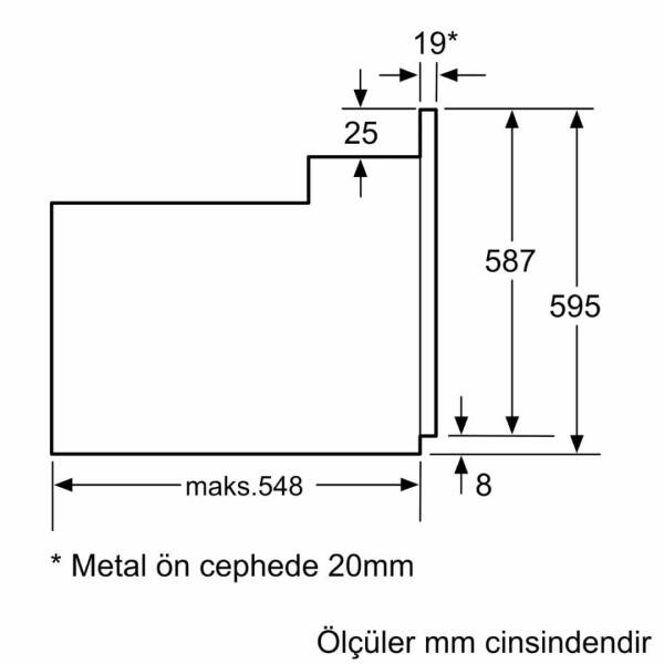 Siemens HB012FBB1T iQ100 Ankastre Fırın Siyah 60 x 60 cm - 6