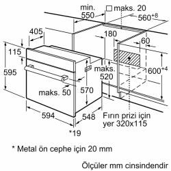 Siemens HB012FBB1T iQ100 Ankastre Fırın Siyah 60 x 60 cm - 7