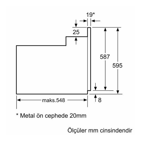 Siemens HB234FEH2T İQ300 Ankastre Fırın Antrasit Gri - 8