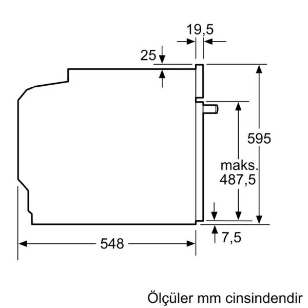Siemens HJ852GYB0T iQ500 Ankastre Fırın Siyah 60 x 60 cm - 8