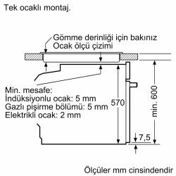 Siemens HR232GEB3 iQ300 Buhar Destekli Ankastre Fırın 60 x 60 cm Siyah İnox - 9