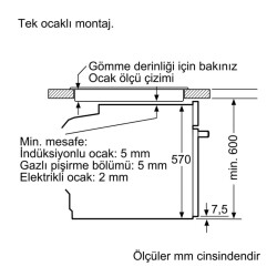 Siemens HR538ABS1 iQ500 Buhar Destekli Ankastre Fırın Inox 60 Cm Inox - 7