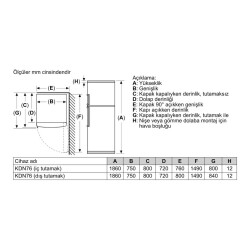 Siemens KD76NXWE0N iQ300 Üstten Donduruculu Buzdolabı Beyaz - 5