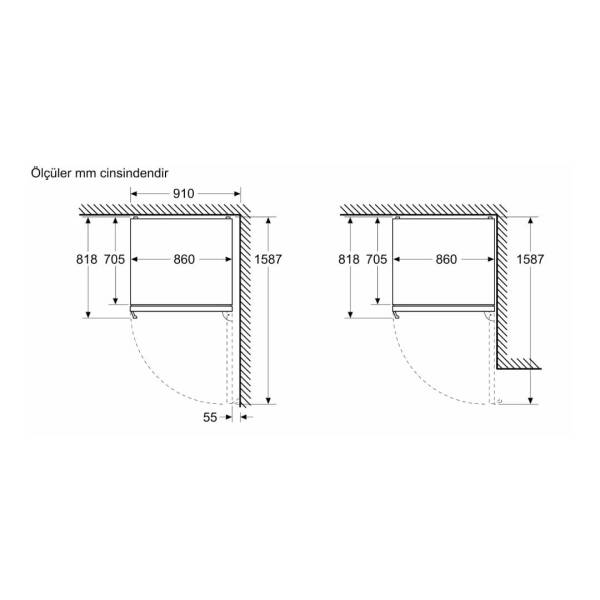 Siemens KG86PAIC0N iQ700 Alttan Donduruculu Buzdolabı Inox - 10