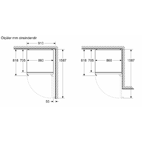 Siemens KG86PFIC0N iQ700 Alttan Donduruculu Buzdolabı Kolay Temizlenebilir Inox 186 x 86 cm - 7