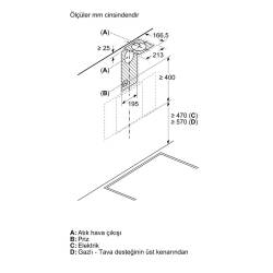Siemens LC64KPJ60T iQ100 Duvar Tipi Davlumbaz Siyah Cam 60 cm - 6