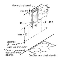 Siemens LC65KAJ60T iQ300 Duvar Tipi Davlumbaz Siyah 60 Cm - 6