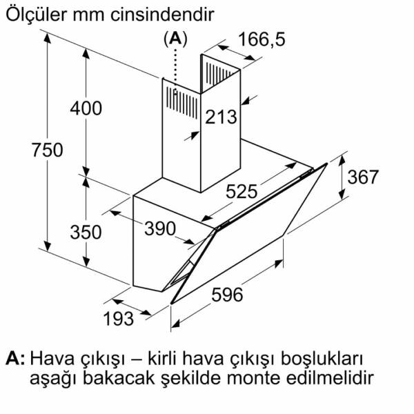 Siemens LC66KPJ70T iQ300 Duvar Tipi Davlumbaz Gri 60 cm - 6