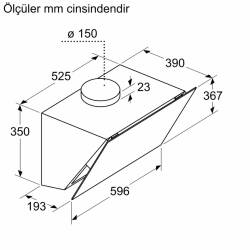 Siemens LC66KPJ70T iQ300 Duvar Tipi Davlumbaz Gri 60 cm - 7