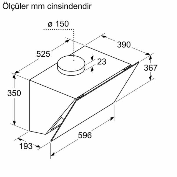 Siemens LC66KPJ70T iQ300 Duvar Tipi Davlumbaz Gri 60 cm - 7