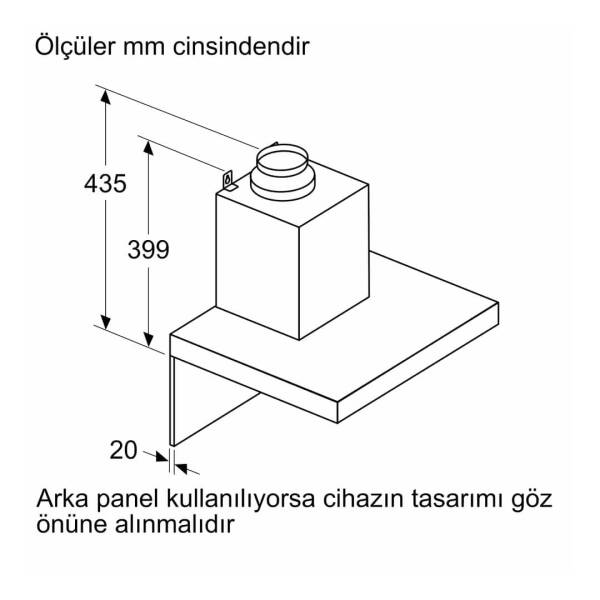 Siemens LC67BBK20T iQ300 Duvar Tipi Davlumbaz Beyaz 60 Cm - 9