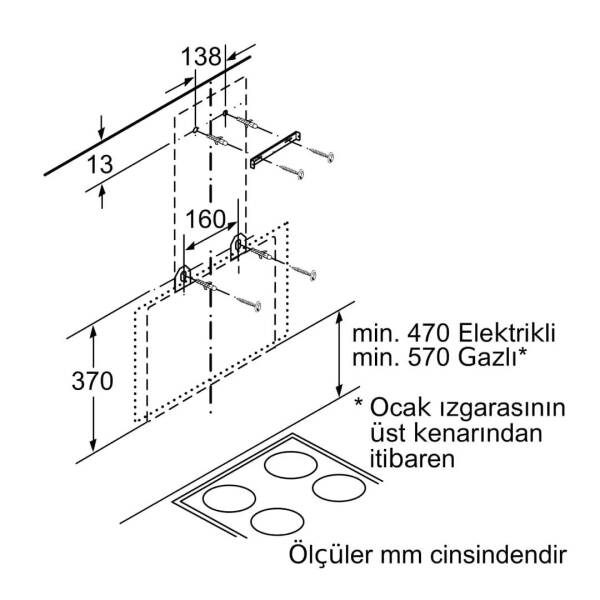 Siemens LC68KAK20T iQ500 Duvar Tipi Davlumbaz Beyaz 60 Cm - 7