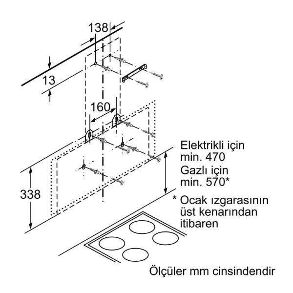 Siemens LC95KA670T iQ300 Duvar Tipi Davlumbaz Siyah 90 Cm - 6