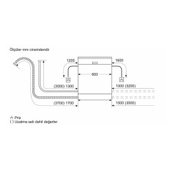 Siemens SN63HX62MT 5+1 Programlı Home Connect Tam Ankastre Bulaşık Makinesi - 9