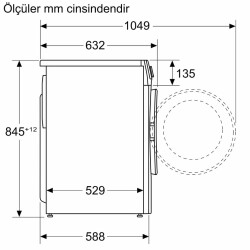 Siemens WG44A2ZRTR iQ300 Çamaşır Makinesi 9 kg 1400 Devir - 8