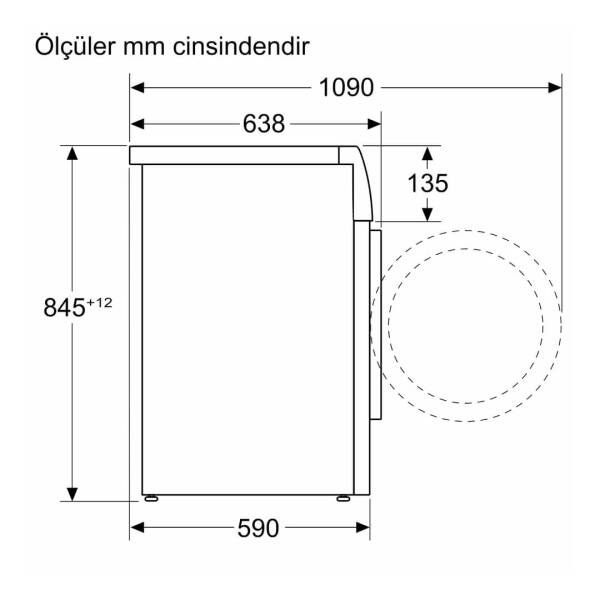 Siemens WG54B2AXTR iQ700 10 Kg 1400 Devir Çamaşır Makinesi Gümüş - 9