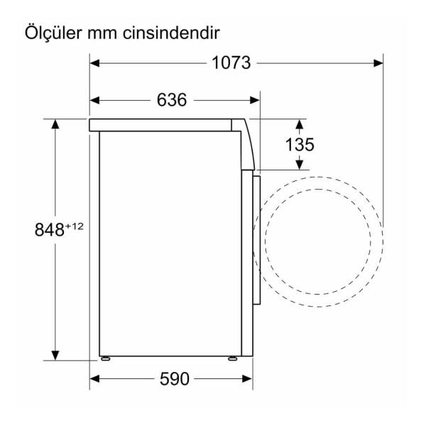 Siemens WN54A2X1TR iQ300 10/6 Kg 1400 Devir Kurutmalı Çamaşır Makinesi - 9