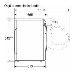 Siemens WQ45B2AXTR iQ700 Isı Pompalı Kurutma Makinesi 9 Kg Gümüş - 5