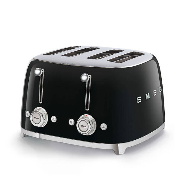 Smeg 4x1 Ekmek Kızartma Makinesi Siyah TSF03BLEU - 1