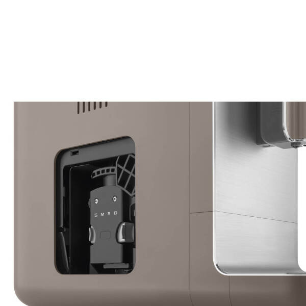 Smeg 50'S Style Espresso Otomatik Kahve Makinesi Mat Boz Kahverengi BCC02TPMEU - 7