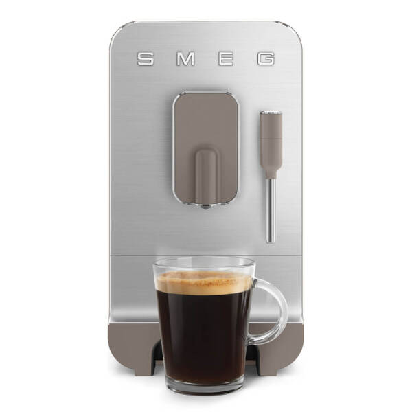 Smeg 50'S Style Espresso Otomatik Kahve Makinesi Mat Boz Kahverengi BCC02TPMEU - 9
