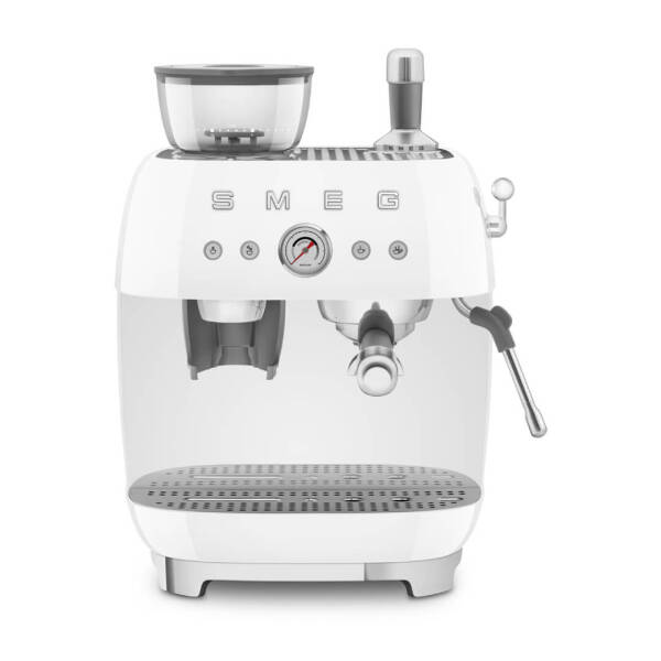 Smeg Öğütücülü Espresso Kahve Makinesi Beyaz EGF03WHEU - 1