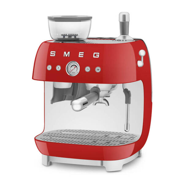Smeg Öğütücülü Espresso Kahve Makinesi Kırmızı EGF03RDEU - 4