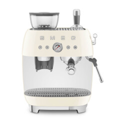 Smeg Öğütücülü Espresso Kahve Makinesi Krem EGF03CREU - 1
