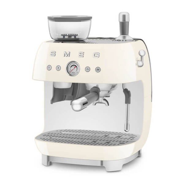 Smeg Öğütücülü Espresso Kahve Makinesi Krem EGF03CREU - 4