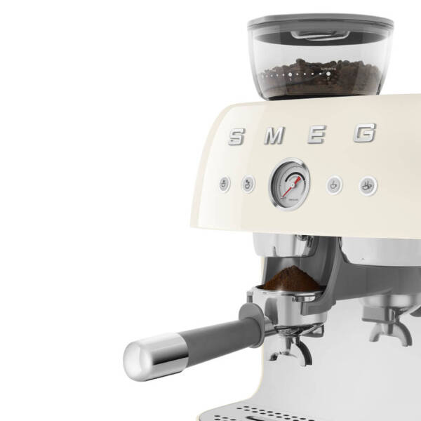 Smeg Öğütücülü Espresso Kahve Makinesi Krem EGF03CREU - 6