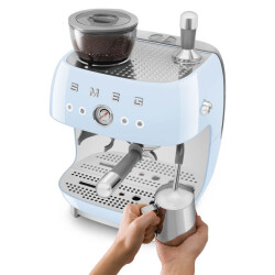 Smeg Öğütücülü Espresso Kahve Makinesi Pastel Mavi EGF03PBEU - 5