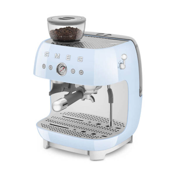 Smeg Öğütücülü Espresso Kahve Makinesi Pastel Mavi EGF03PBEU - 9
