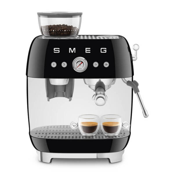 Smeg Öğütücülü Espresso Kahve Makinesi Siyah EGF03BLEU - 8