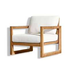 Sohomanje Doğal Ahşap / Keten Berjer - Soho254 - Sohomanje