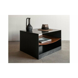 Sohomanje Gerçek Deri / Metal Sehpa - Soho197 - Sohomanje