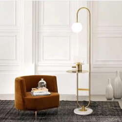 Sohomanje Gold Metal / Mermer Detaylı Aydınlatma - Soho365 - Sohomanje