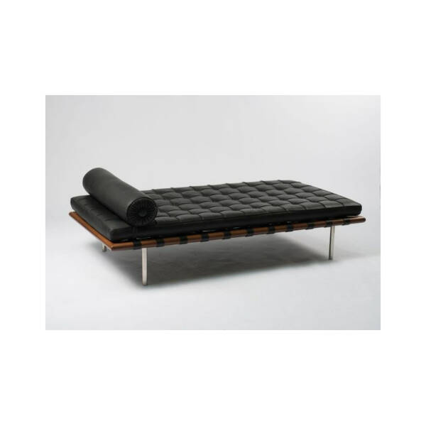 Sohomanje Siyah Metal Deri Daybed - Soho303 - 2