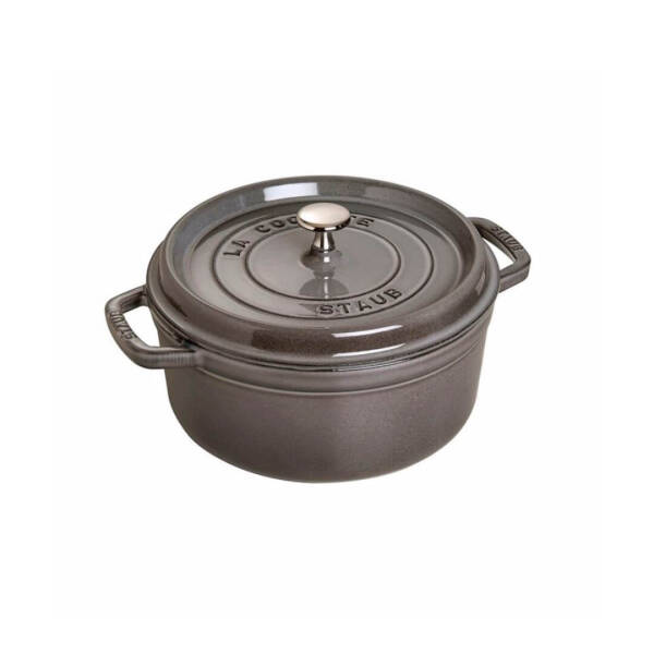 Staub 405002460 Döküm Tencere 24 Cm Yuvarlak Gri - 1