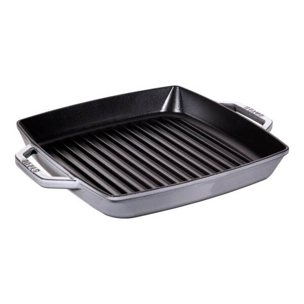 Staub 405116840 Döküm Izgara/Çift Kulp 28 Cm Gri - 1