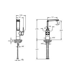 Vitra Artema Suit L Yüksek Lavabo Bataryası Bakır A4246826 - 4