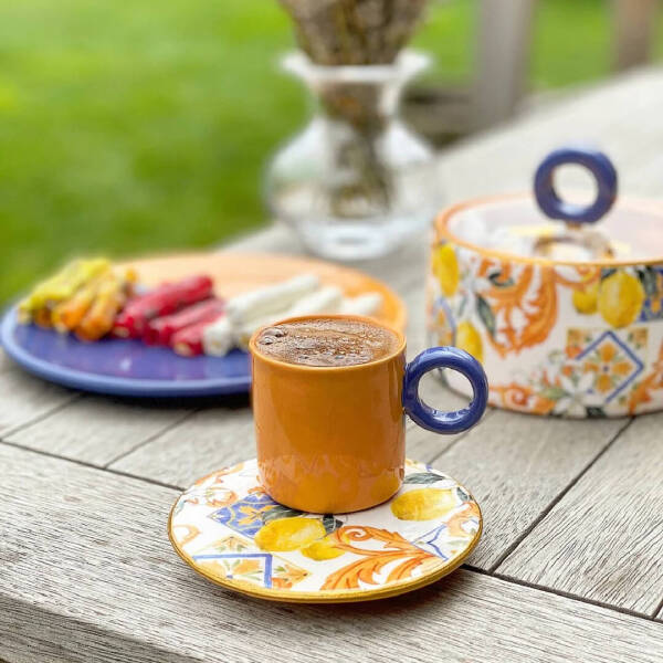 Şeyda&Aslı Tekli Kahve Fincanı Lemonade White - 1