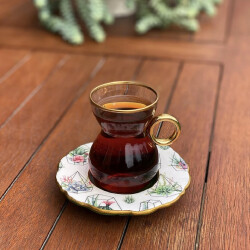 Şeyda&Aslı Tekli Papatya Çay Takım Sedum - 1