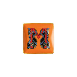 Versace Holiday Alphabet Kare Tabak M Harfi 12 cm - 1