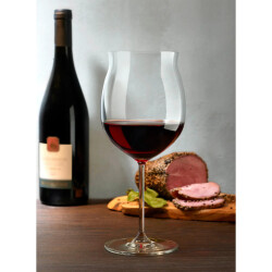 Nude Vintage Burgonya Kırmızı Şarap Kadehi 66127 - 3