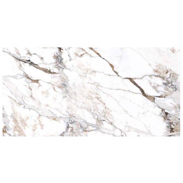 Vitra 40x120 Marble-X Fon Beyaz Parlak Porselen Karo K952187R0001VTS0 - 1